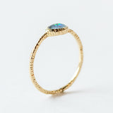 Small Oval Opal Ring