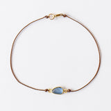 Asymmetrical Blue Sapphire Cord Bracelet