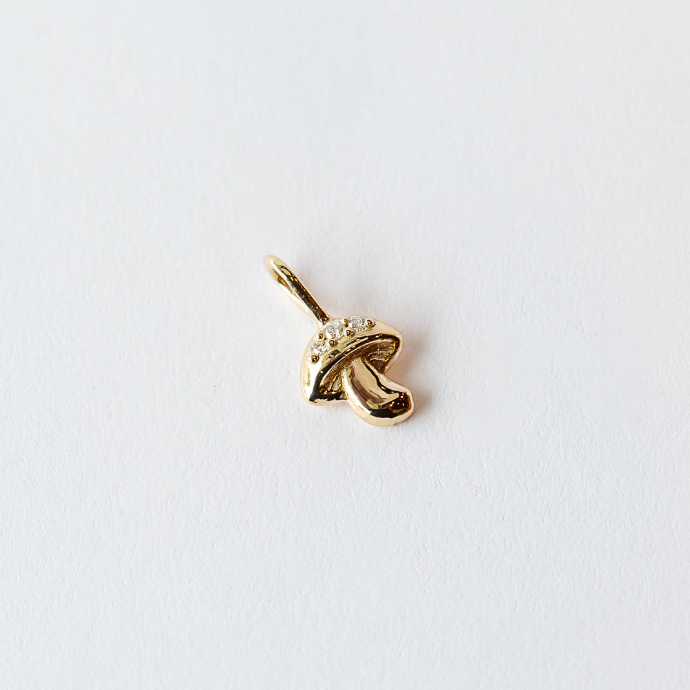 Zoe Chicco | 3D Mushroom Charm with Bead-Set Diamonds