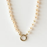 Zoe Chicco | Freshwater Cultured Pearl Necklace with Charm Enhancer Clasp