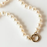 Zoe Chicco | Freshwater Cultured Pearl Necklace with Charm Enhancer Clasp
