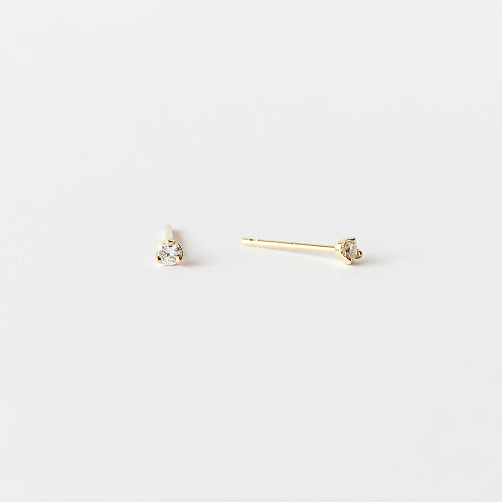 Zoe Chicco | Prong Set Diamond Stud Earrings (2.4mm)