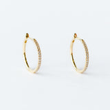 Zoe Chicco | Large Pave Diamond Hinged Huggie Hoop Earrings