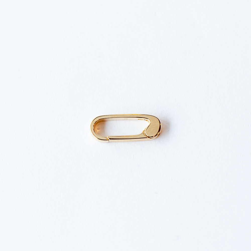 Zoe Chicco | Medium Oval Charm Push Lock Enhancer