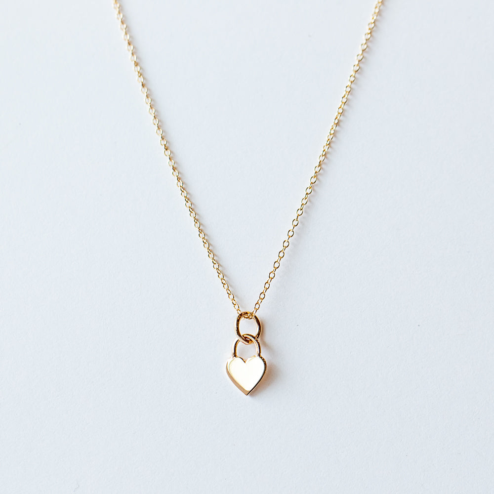 Zoe Chicco | Midi Bitty Heart Padlock Charm