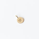 Zoe Chicco | Small Disc Charm with Pave Diamond Star
