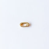 Zoe Chicco | Small Oval Charm Push Lock Enhancer with Diamonds