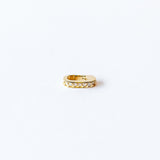 Zoe Chicco | Small Oval Charm Push Lock Enhancer with Diamonds