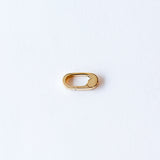 Zoe Chicco | Small Oval Charm Push Lock Enhancer
