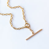 Zoe Chicco | Pave Diamond Toggle Necklace