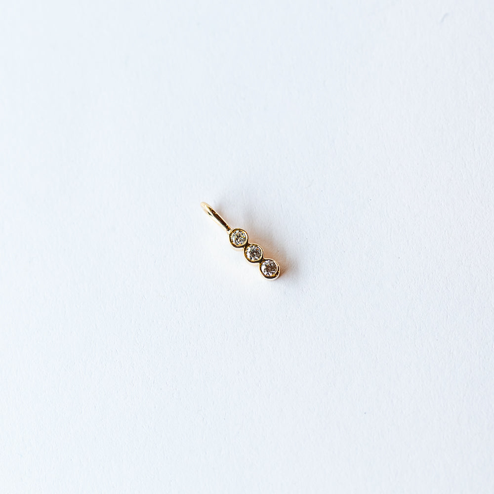 Zoe Chicco | Three Vertical Diamond Charm
