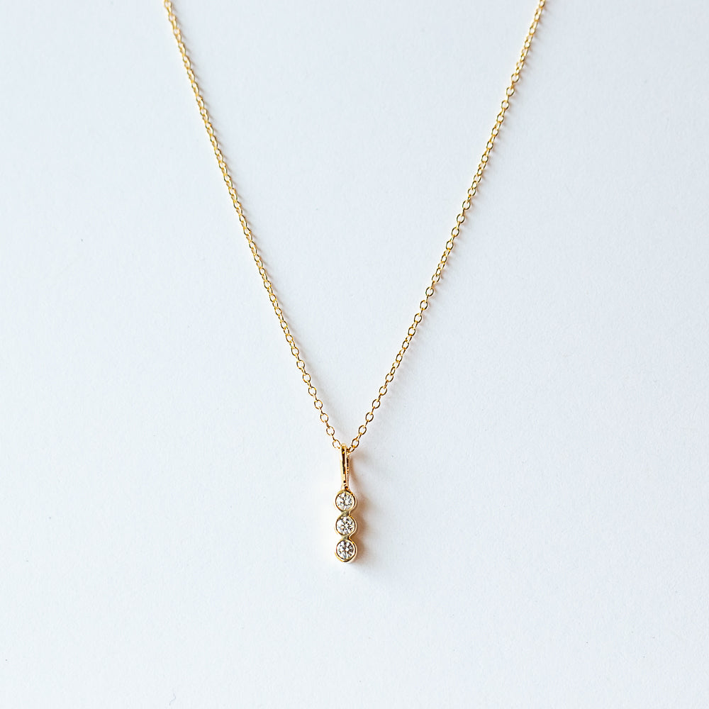 Zoe Chicco | Three Vertical Diamond Charm