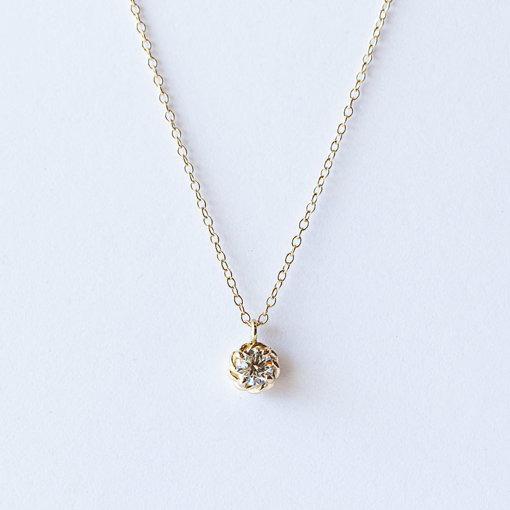 Diamond Twine Pendant Necklace