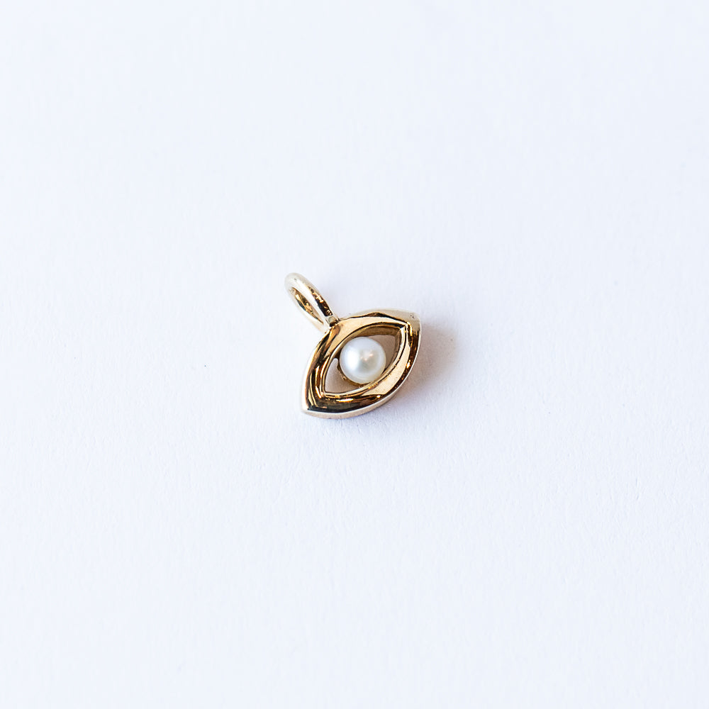 Evil Eye Talisman Charm with Pearl