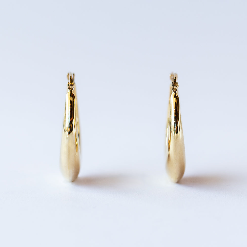 Helium Teardrop Hoop Earrings