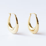 Helium Teardrop Hoop Earrings