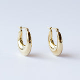 Junior Helium Teardrop Hoop Earrings