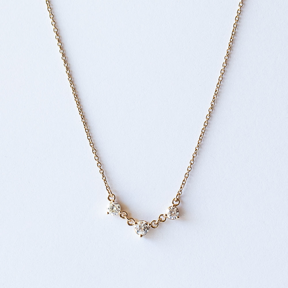 Mini Diamond Cascade Necklace
