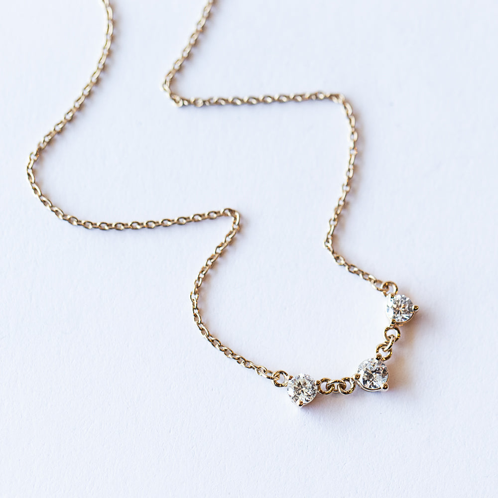 Mini Diamond Cascade Necklace