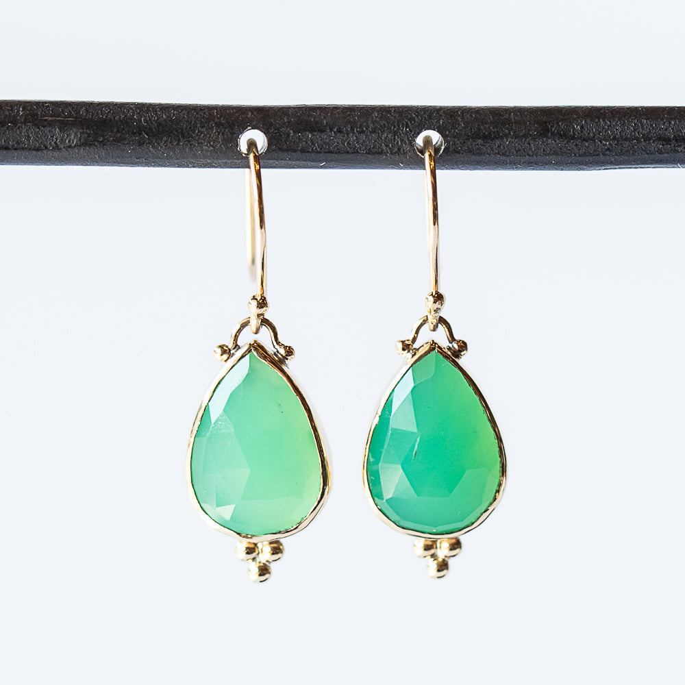 Chrysoprase Drop Earrings