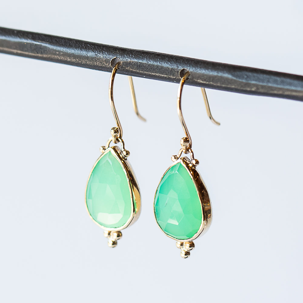 Chrysoprase Drop Earrings