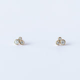 Diamond Bubble Cluster Stud Earrings