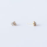 Diamond Bubble Cluster Stud Earrings