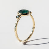 Grandidierite and London Blue Topaz Ring