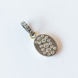 Aria Small Silver Oval Diamond Necklace
