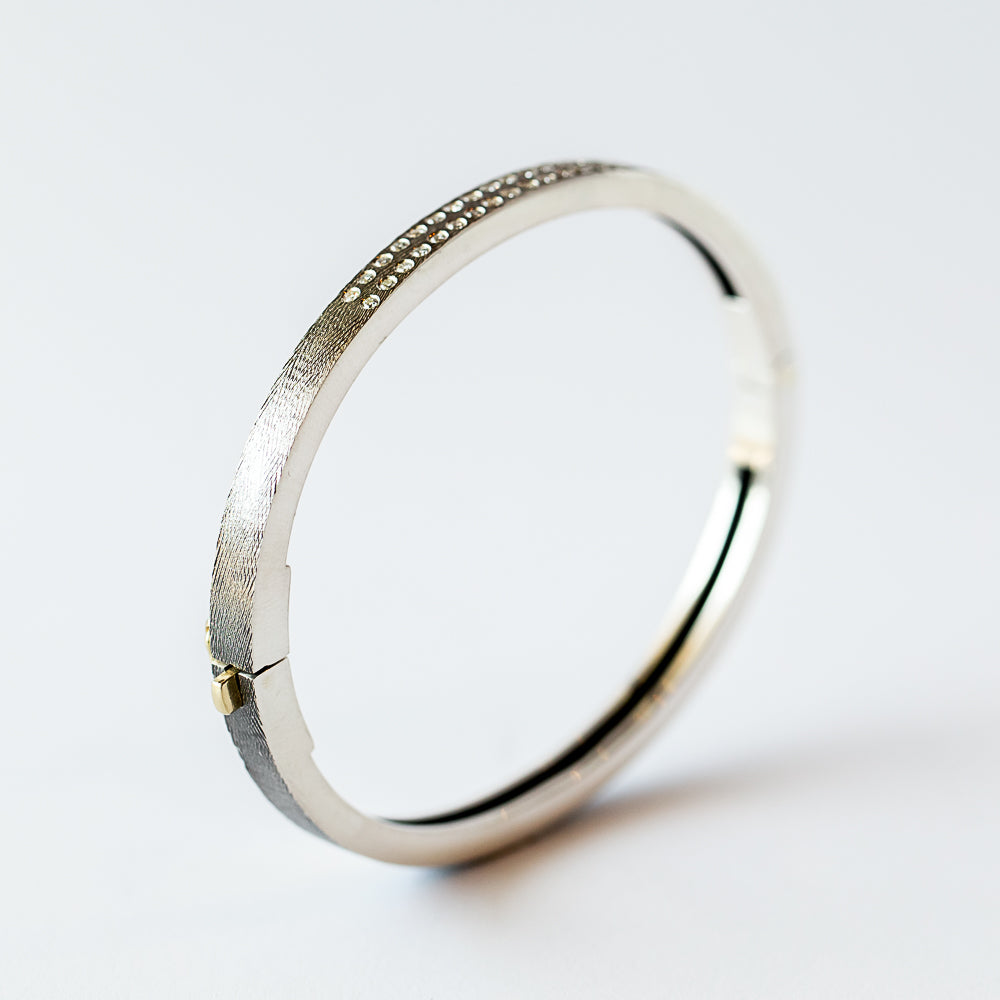 Iman 4mm Diamond Bangle