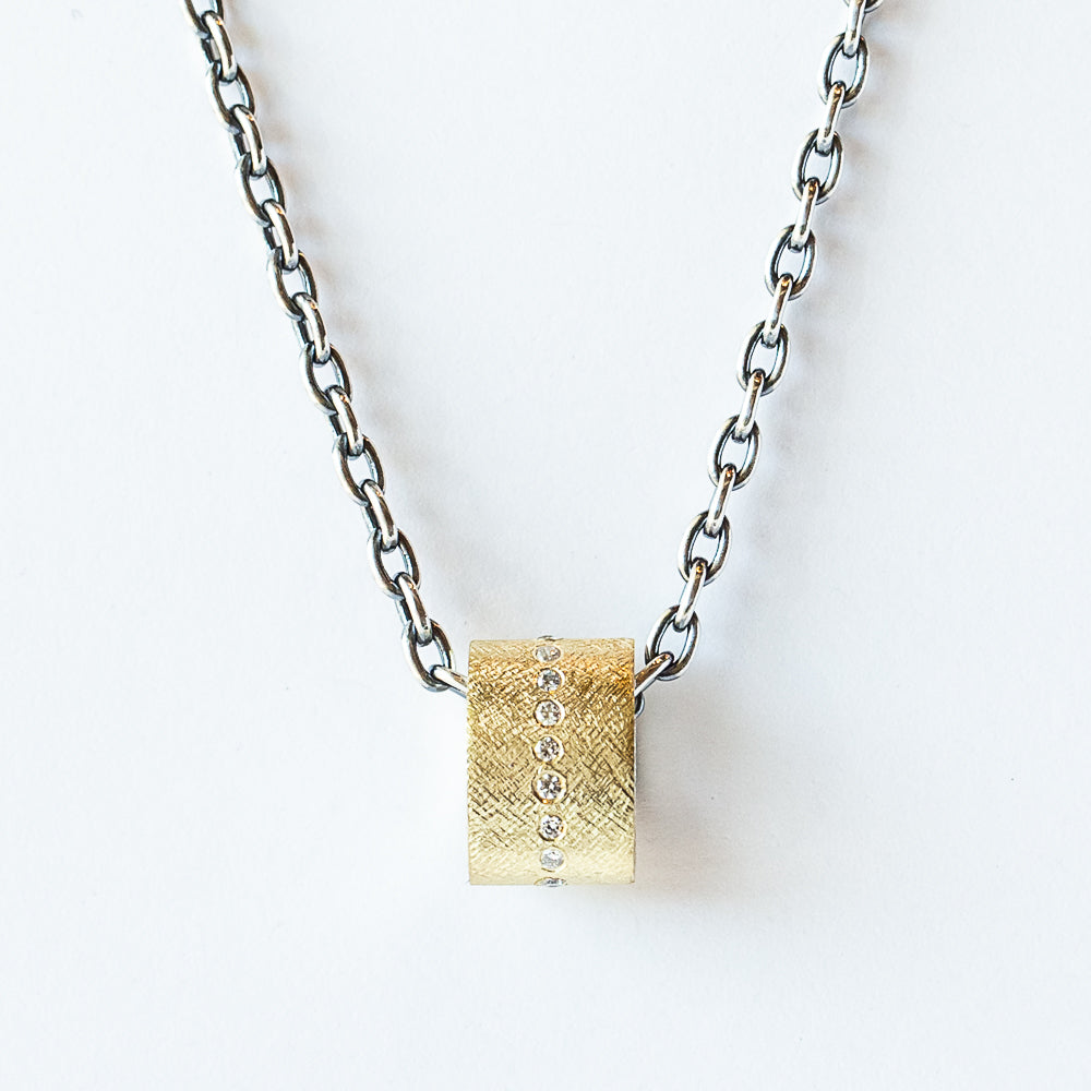 Diamond Rondelle Pendant