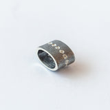 Silver and Diamond Rondelle Pendant