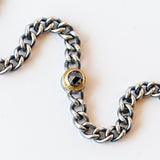 Black Diamond Chain Link Bracelet