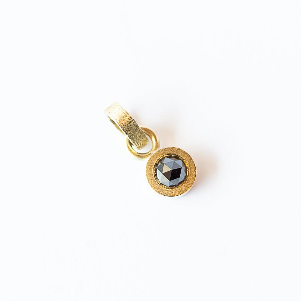 Valerie Black Diamond Dot Pendant