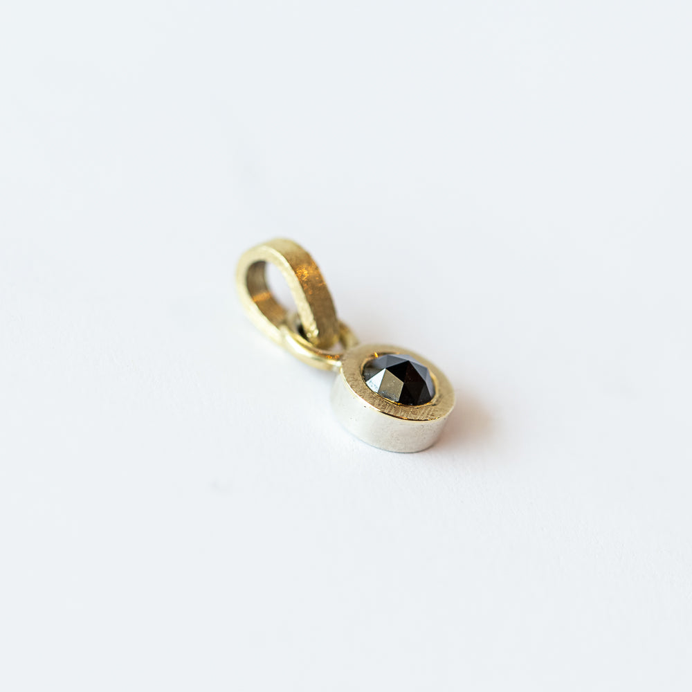 Valerie Black Diamond Dot Pendant