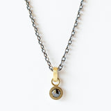 Valerie Black Diamond Dot Pendant
