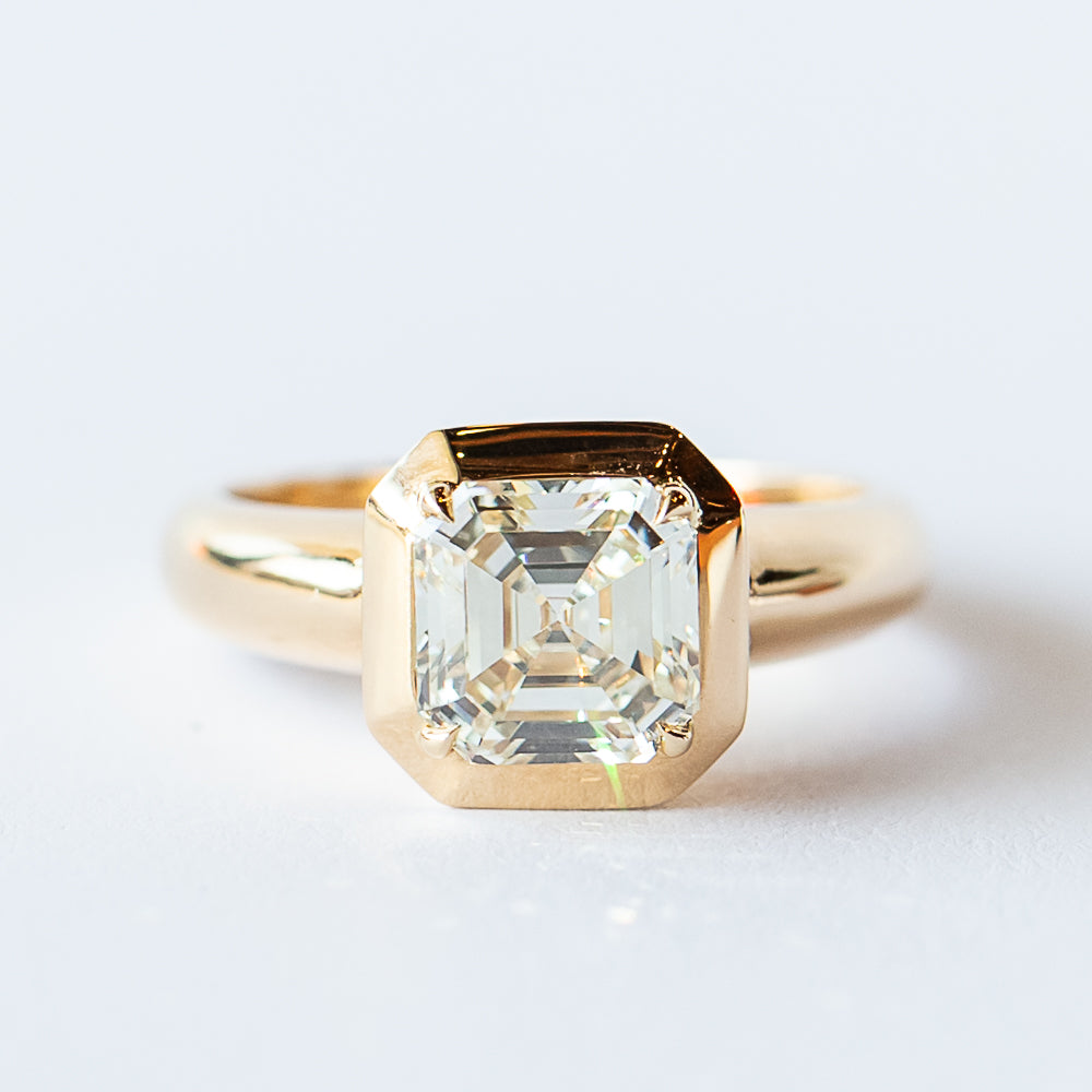 Asscher-Cut Cori Ring