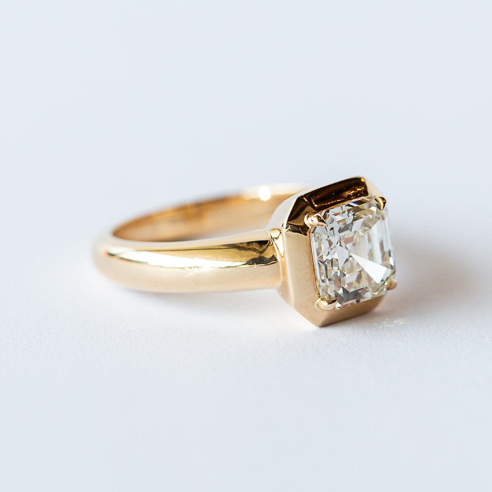 Asscher-Cut Cori Ring