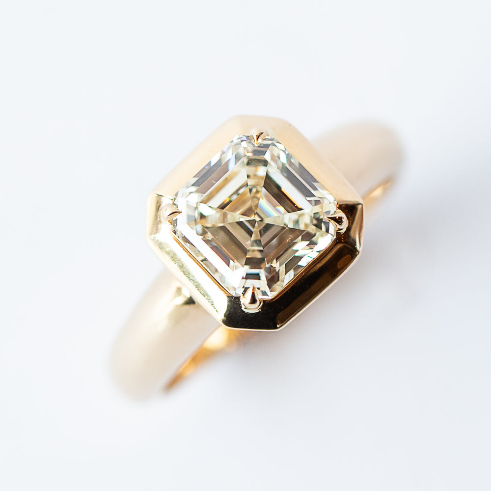Asscher-Cut Cori Ring