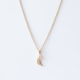 Zoe Chicco | Midi Bitty Pave Diamond Moon Charm