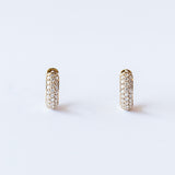 Zoe Chicco | Rounded Huggie Pave Diamond Earrings