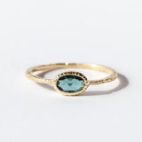 Oval Green Tourmaline Ring
