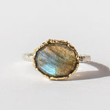 Oval Labradorite Ring