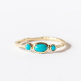 Three-Stone Turquoise Ring