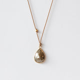 Teardrop Grey Diamond Necklace