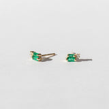 Suzanne Kalan | 18k Bold Burst Emerald and Diamond Stud Earrings