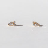 Suzanne Kalan | 18k White Diamond Signature Stud Earrings