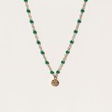 Classic Puce Diamond Necklace, Emerald