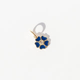 Flower Charm with Diamond, Lapis
