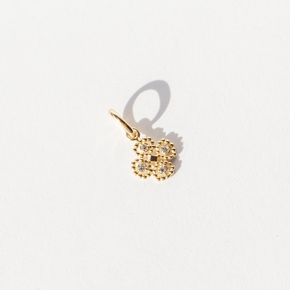 Lucky Clover Diamond Charm